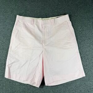 Vintage J. Press Mens Pink Chino Shorts Made in USA Size 36 Flat Front